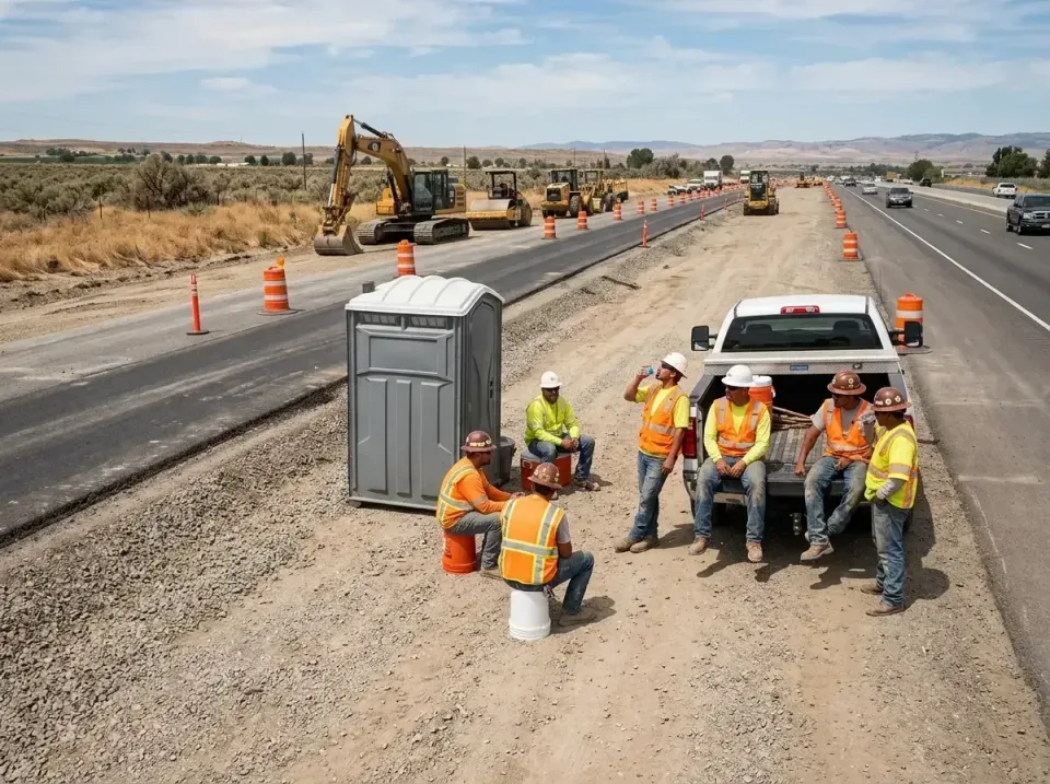 highway-road-construction-crew-007 — frequently asked questions, Porta Potty and Restroom Rentals in Kitsap Lake, WA